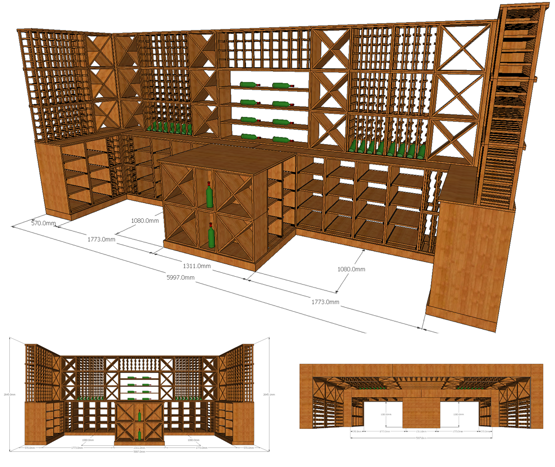 CAD Wine Cellar Design